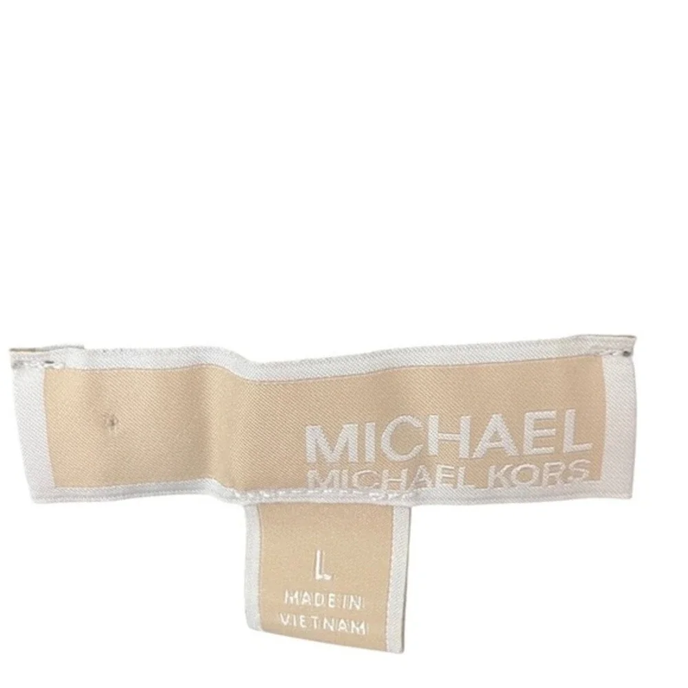 Michael‎ Kors Womens Olive Green Twist Front Long Sleeve Sweatshirt Large